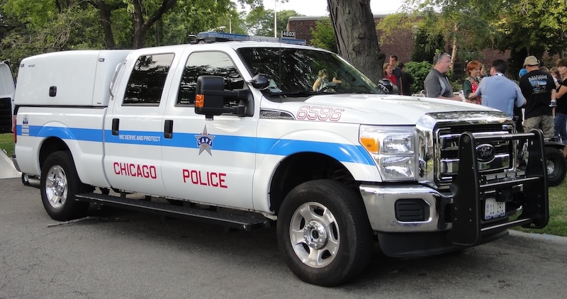 A Chicago police car
