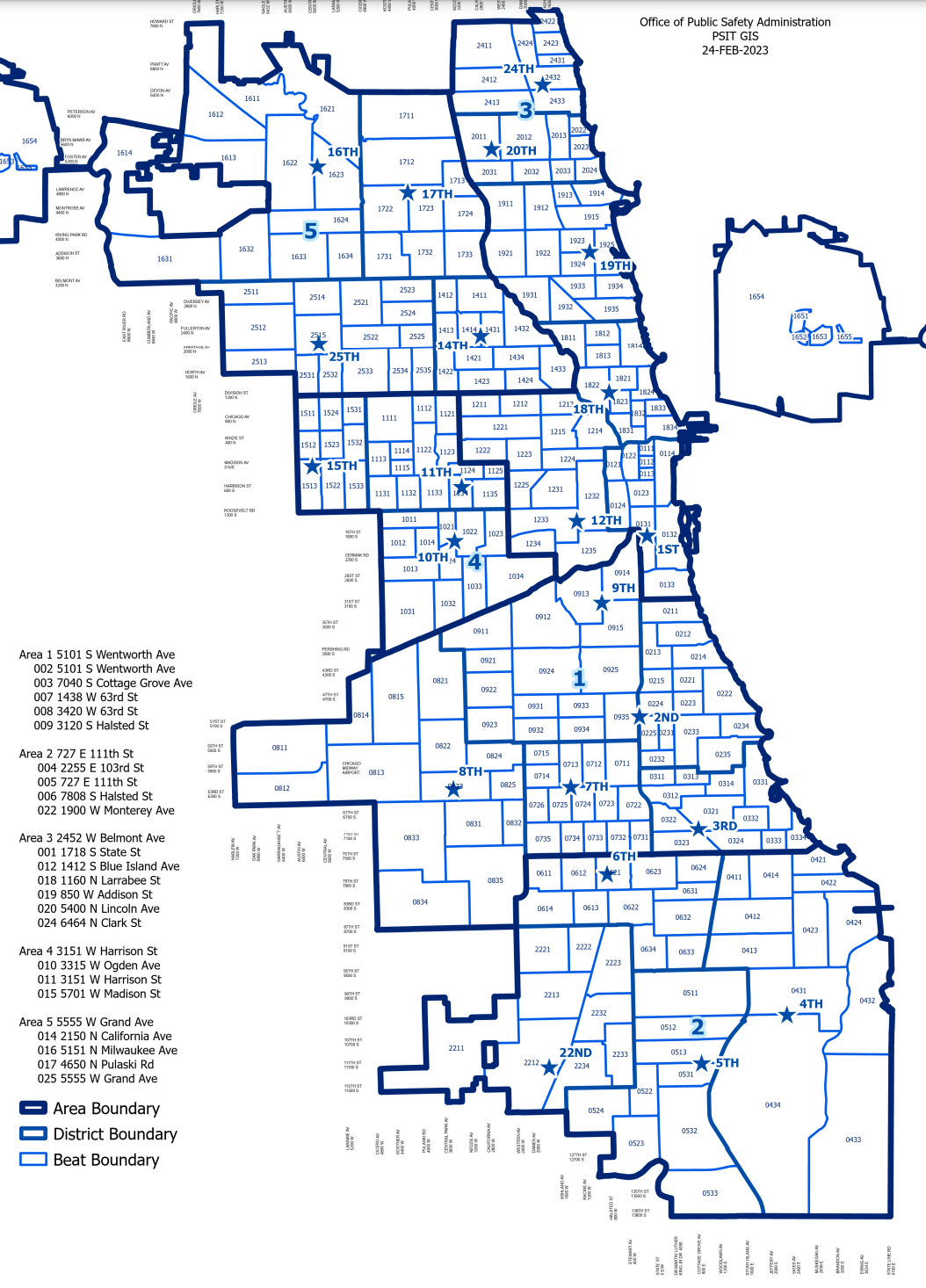 In Which Police District Am I? | ChicagoPoliceReport.com