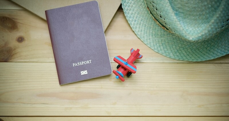 A photo of a passport